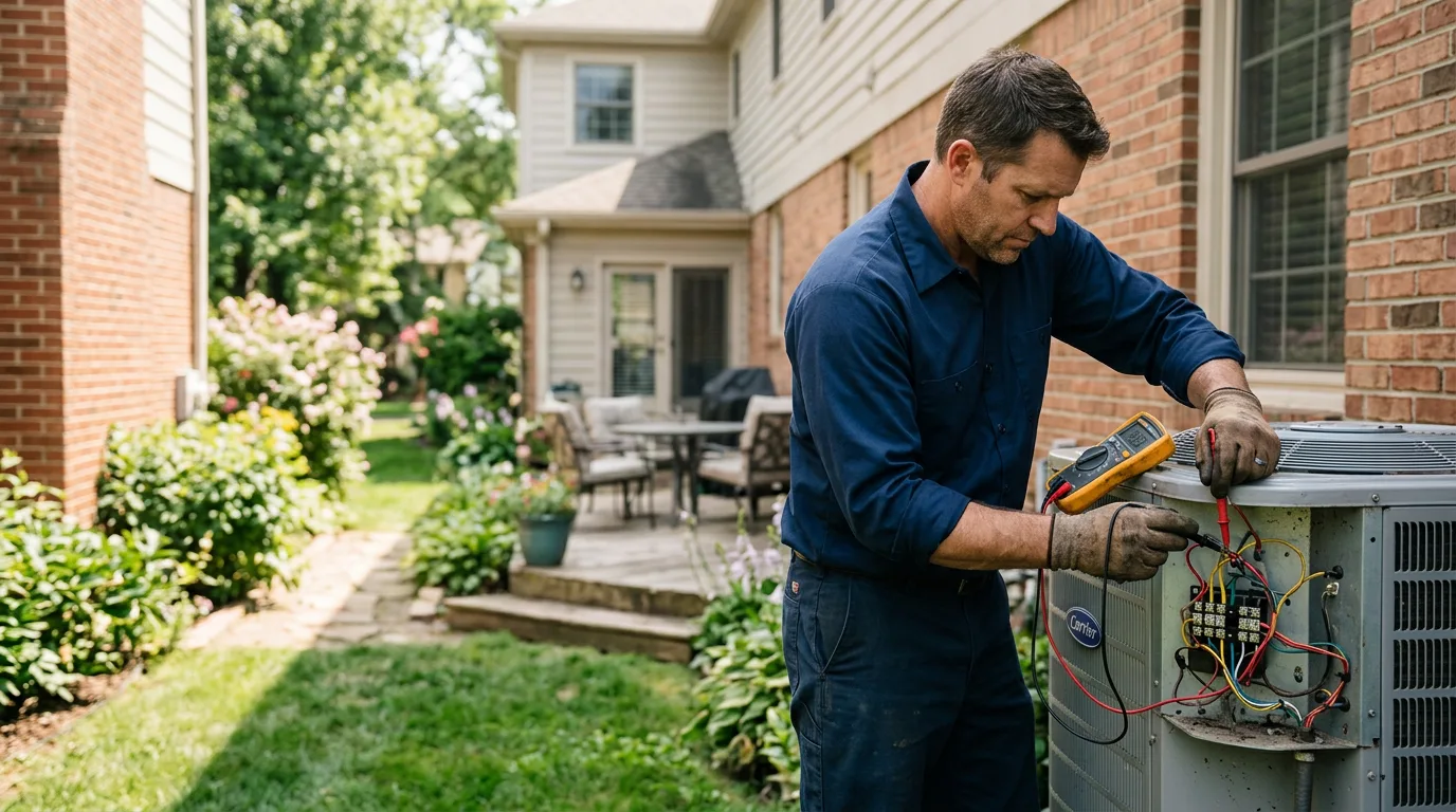 HVAC technician working near Wilmington, IL